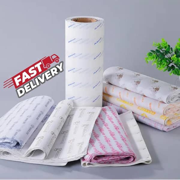 Butter Paper (Pack Of 100 Sheets) { Random Color }{ Random Design } Wrapping Paper