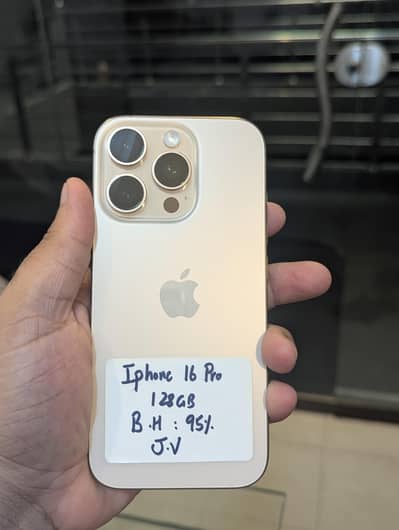 Apple iPhone 16 Pro 128GB Non PTA (JV) 10/10 Water pack