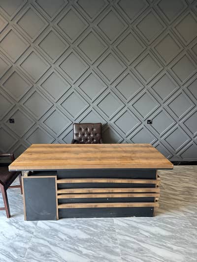 Complete office furniture used table chairs and sofa