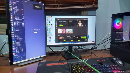 200Hz Dual Monitor Gaming PC Setup (RTX 2060 / R5 3600)
