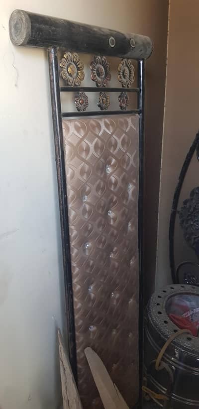 iron double bed used condition ,  only buyers cntact  , urgent sale