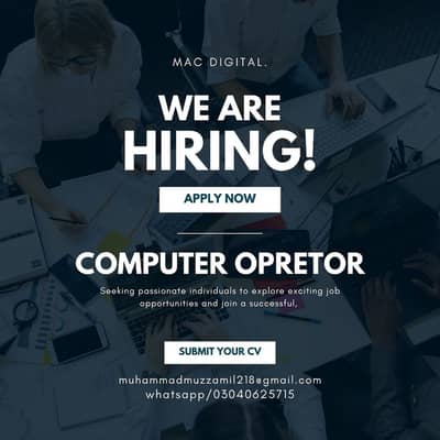 Computer opretor job