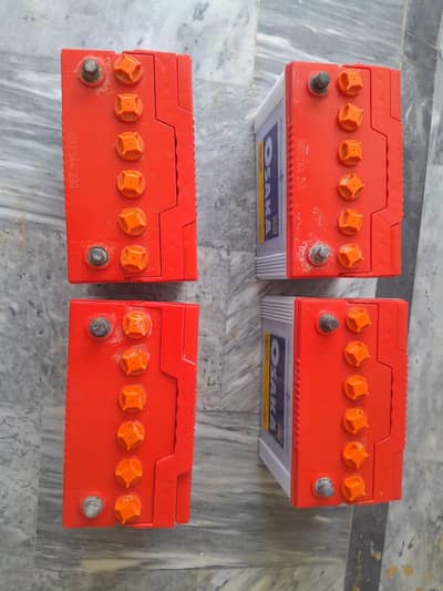 4 batteries 70amp 12volt 11plates 100power batteries