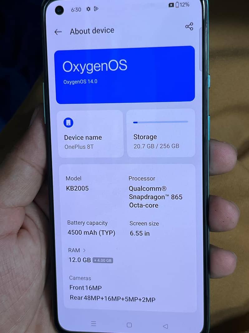 One Plus 8T 6