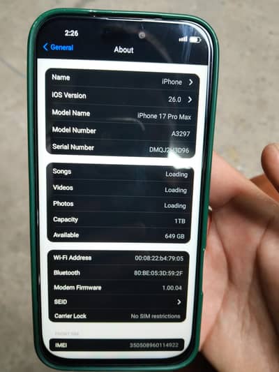 iPhone 17 promax PTA copy