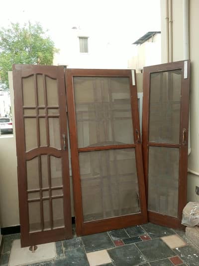 Wooden netting /mesh doors