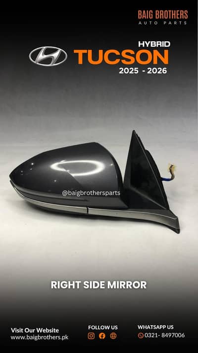 Hyundai Tucson Elantra Hybrid Sonata Side Mirror Glass Cover Indicator