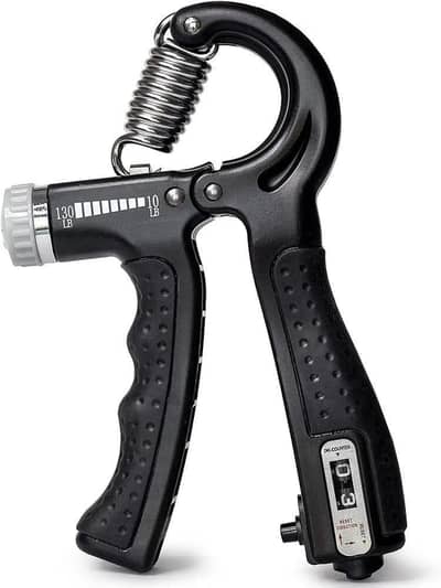 Adjustable Resistance hand Grip trainer 10-130lbs Black ABS/// COD