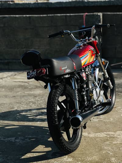 Honda CG 125 model 2026 full jeniun ha double saman ma lush condition