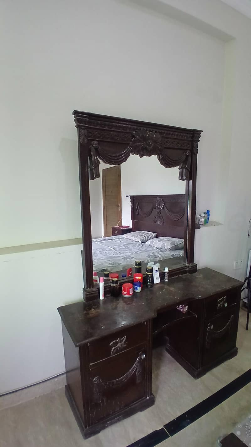 kin size sheesham solid bed 3