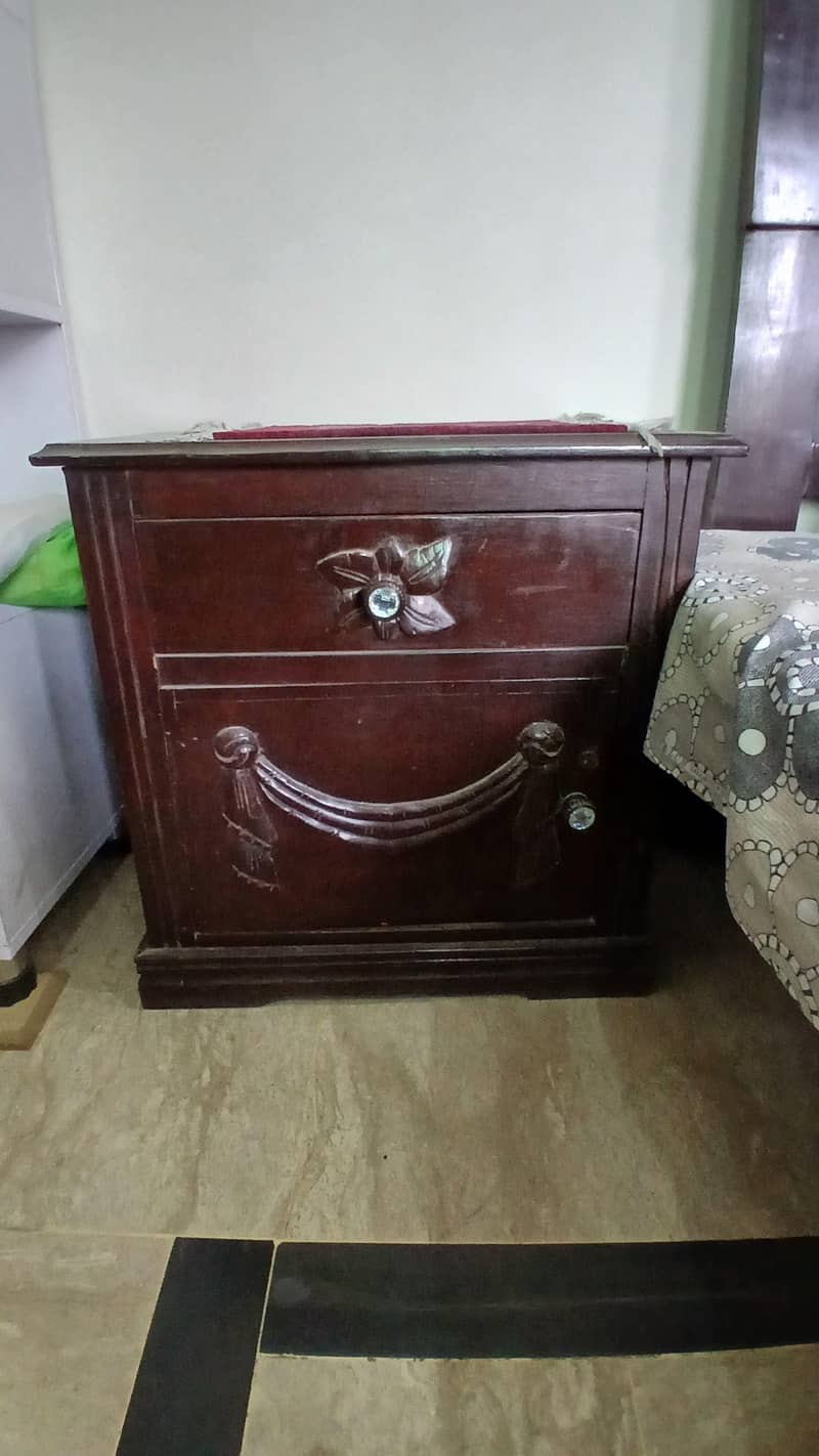 kin size sheesham solid bed 4
