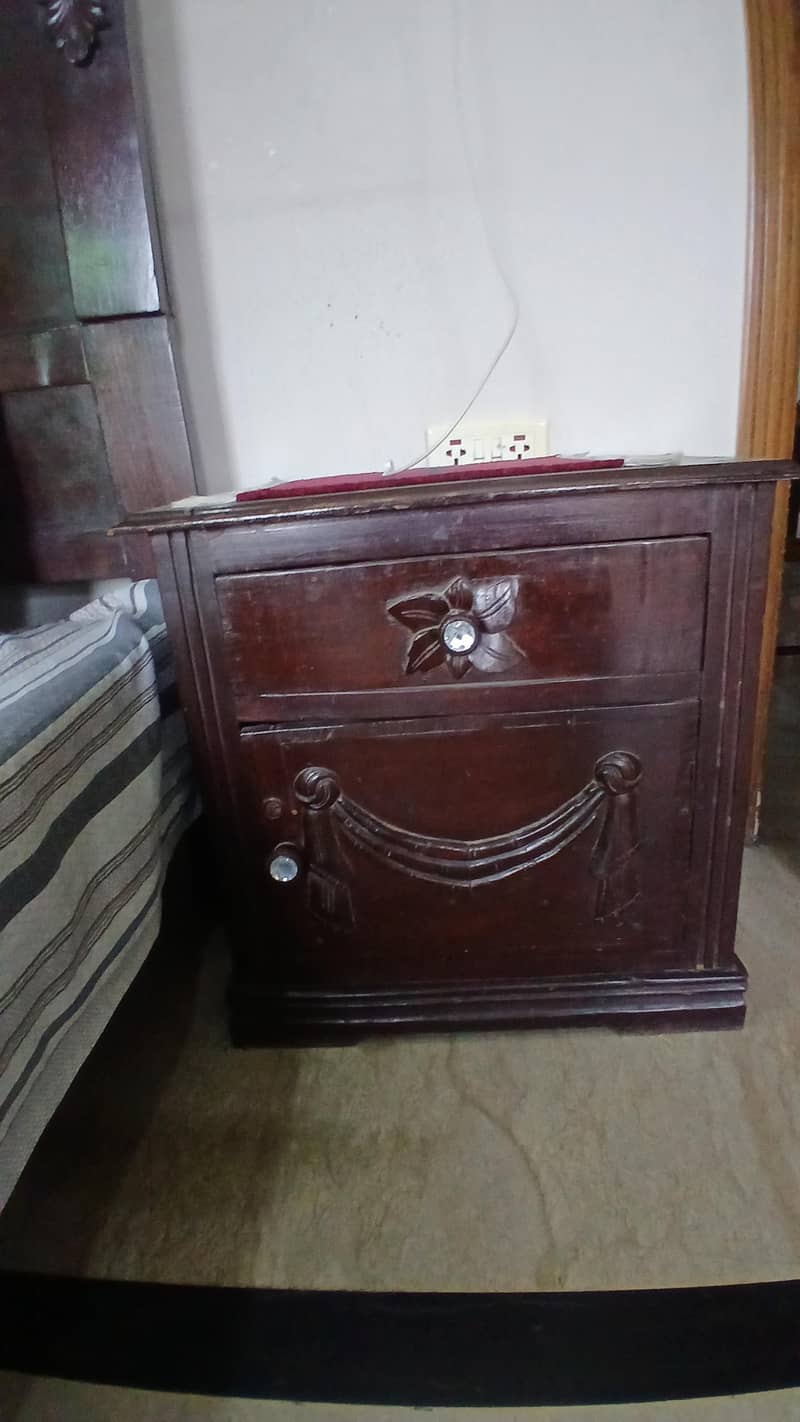 kin size sheesham solid bed 5