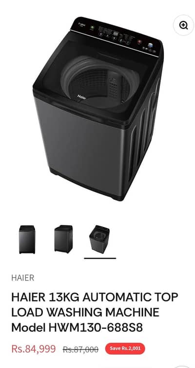 Haier washing Machine 13kg fully automatic (Model: HMW 130-688s8)