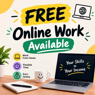 Free online work available no fees