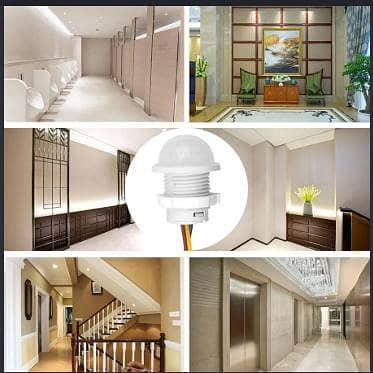 2Pcs 110V 220V PIR Motion Sensor Switch with Terminal – Automatic AC Mini Infrared Body Motion Detector Switch for LED Night Lights, Stairways & Hallways R5691