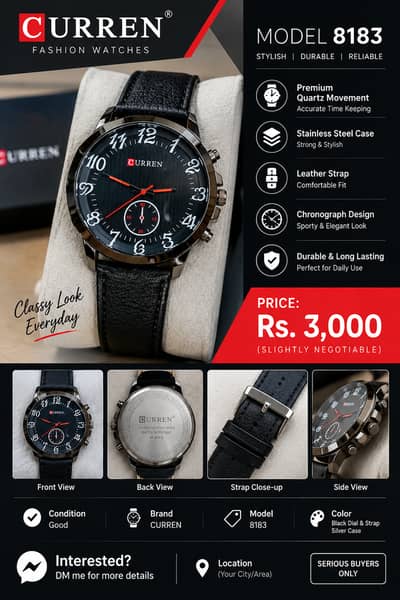 It's an current model watch model no 8183 high brand watch