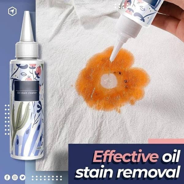 Stain Remover - Nml Stain Remover for Clothes - Garment Stubborn Stain Cleaner Oil Remover - Emergency Stain Rescue Stain Remover - Fabric Stain Remover for Clothes 100ML