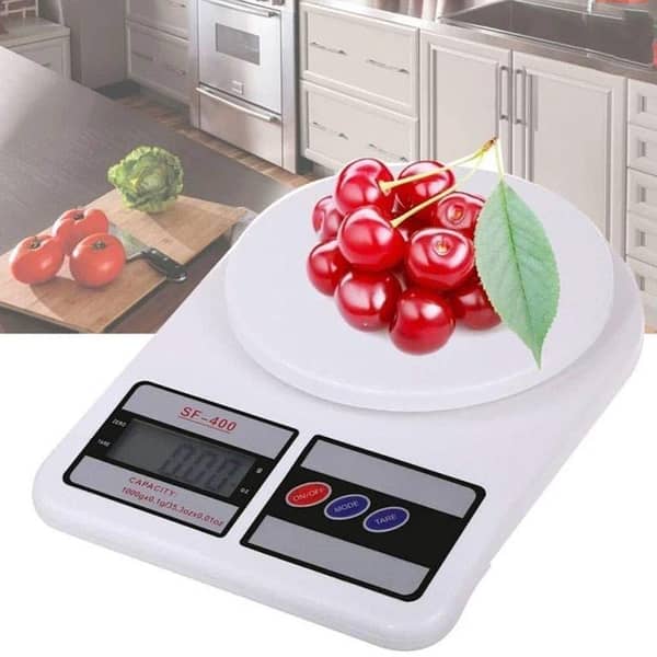 Digital Kitchen weighing Scale Portable Digital Kitchen weight scale 10 KG Multipurpose Electronic Weighing Scale with LCD Display Weight Machine, Weight Scale Kitchen Measuring Food, Cake, Vegetable, Fruit