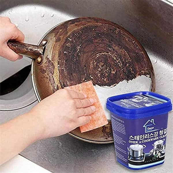 Multi-Purpose Cleaning Powder, All-Purpose Kitchen Cleaner Oven & Cookware Cleaner, Multi-Surface Cleaner Household Cooktop Cleaners, Removes Dirt and Grease