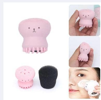 Silicone Face Cleansing Brush - Octopus Shape Facial Cleanser Massager R5692