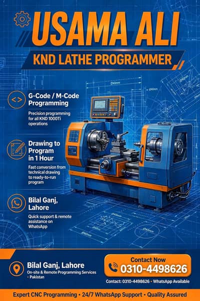 KND lath machine programer