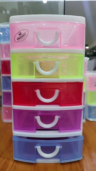 "Colorful 6-Layer Mini Drawer Organizer | Multipurpose Storage Cabinet for Home, Office & Accessories"