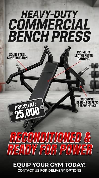 Heavy-Duty Commercial Levered Chest Press Machine