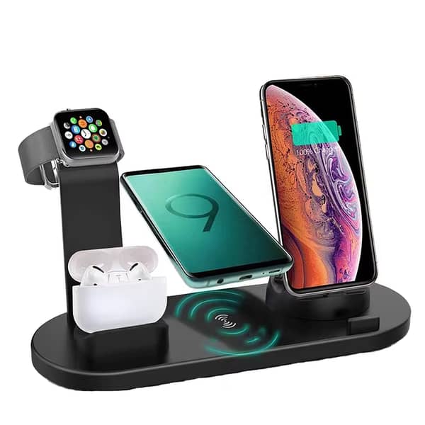 Multifunctional 6-in-1 & 4-in-1 Wireless Charger Fast Charging Dock Stand - 2025 Model