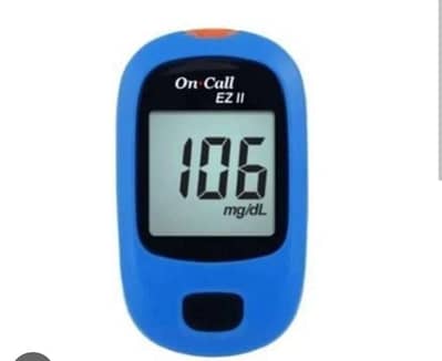 On call EZ 2 glocometer with some strip