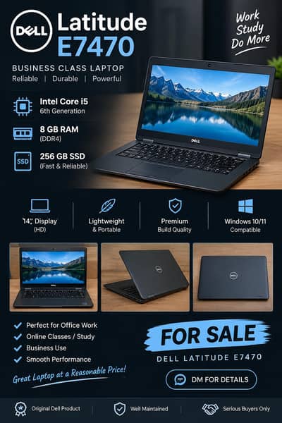 DELL LATITUDE E7470 FOR SELL