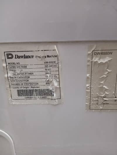 dawlance manual machine