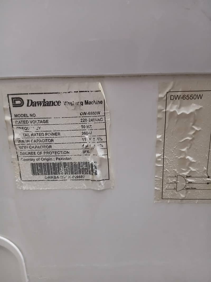 dawlance manual machine 0