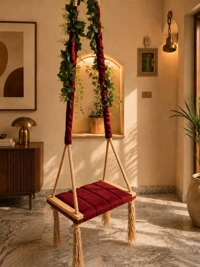 wooden swing