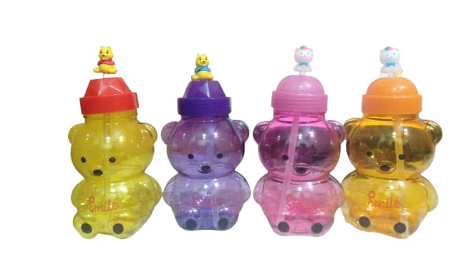 Hygienic Kids’ Bear-Shaped Water Bottle – Durable & Health-Safe Plastic