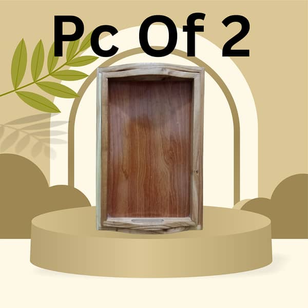 Premium Quality Set of wooden Tray-for household
