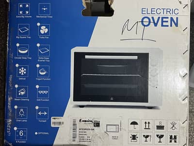 Excellent condition imported electric oven 70 litre capacity