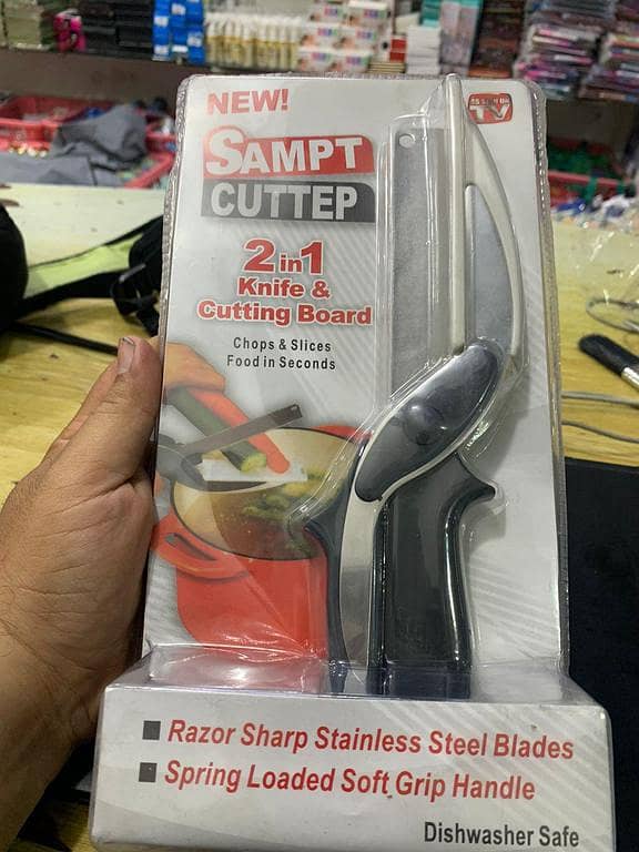 New) Smart Cutter 2 in 1 Knife & Cutting Board