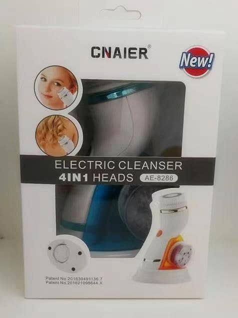 CNAIER AE-8286 Cordless Fascial Massage Cleanser with 4 in 1 Heads