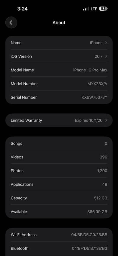 I phone 16 pro max PTA APPROVED