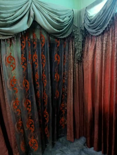 Curtains (orange colour)