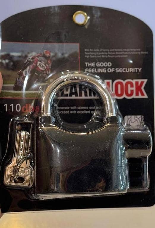 Anti Theft Bike Alarm Lock Sensor Motion Combines locking function  with alarming function. 3 keys + Replacement Batteries. Built-in movement triggered alarm