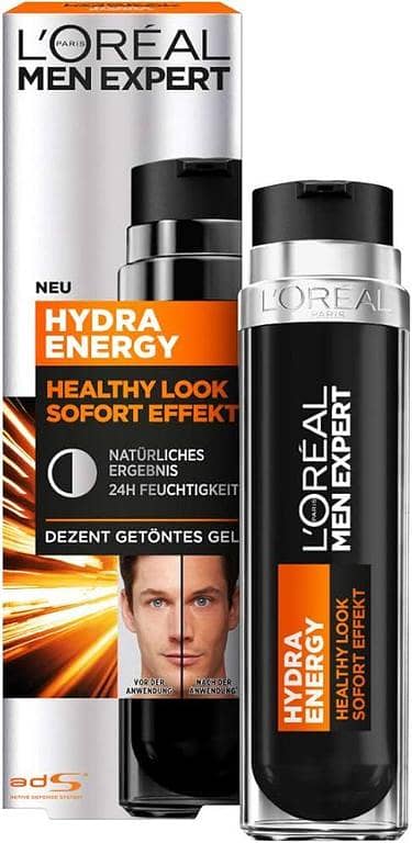 L'OREAL Paris Men Expert Healthy Look instant Effect Gel For 24 Hours Moisture, Hydra Energy