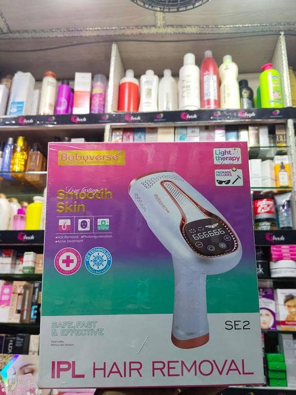 Babyverse IPL Professional Laser Gunn Painless Hair Removal Device Epilator Face Body Original Flashing Laser Permanent Hair Removal Device Acne Treatmentn Photo Rejuvenation For Smooth Skin