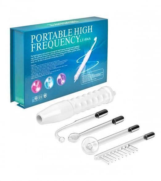 Portable 4 in 1 Skin Care High Frequency Facial Therapy Machine Acne Treatment Hair Growth