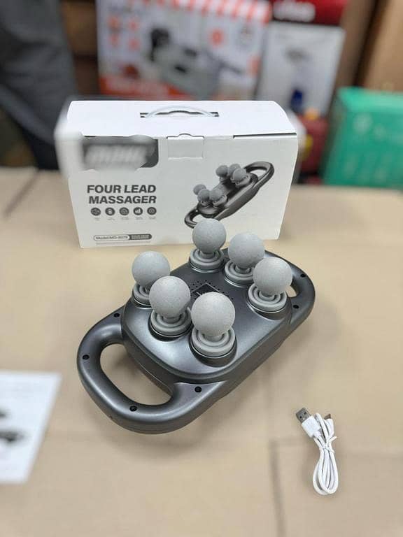 Cordless 6 Head Full Body Vibrating Messager Machine with USB Charging