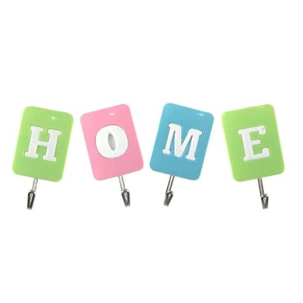 Wall Hooks For Hanging - Strong Adhesive Hooks - Set of 4