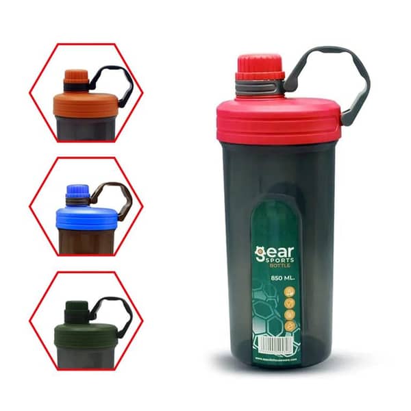 Water Bottle - Portable Drink Bottle For Outdoor - Gym Fitness Durable Sport Drinking Bottle - Sport Protein Shaker Gym Water Bottle - Shaker Bottle - Kids Bottles- Kids Water Bottle - Colors are Randomly - 850 ML