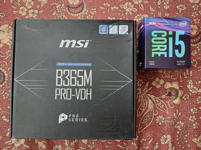 Intel i5 9400f and MSI Motherboard