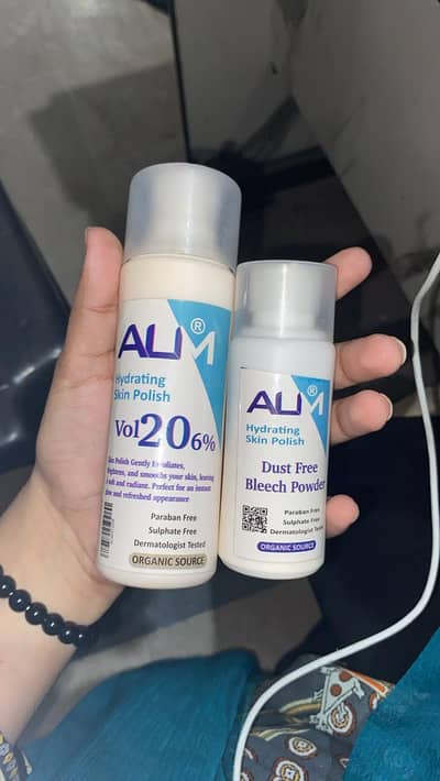 Alm skin polish Vol 20 original kit- hydrating polish+ bleach powder