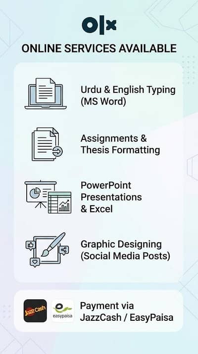 Computer Typing, MS Office & Graphic Designing Service